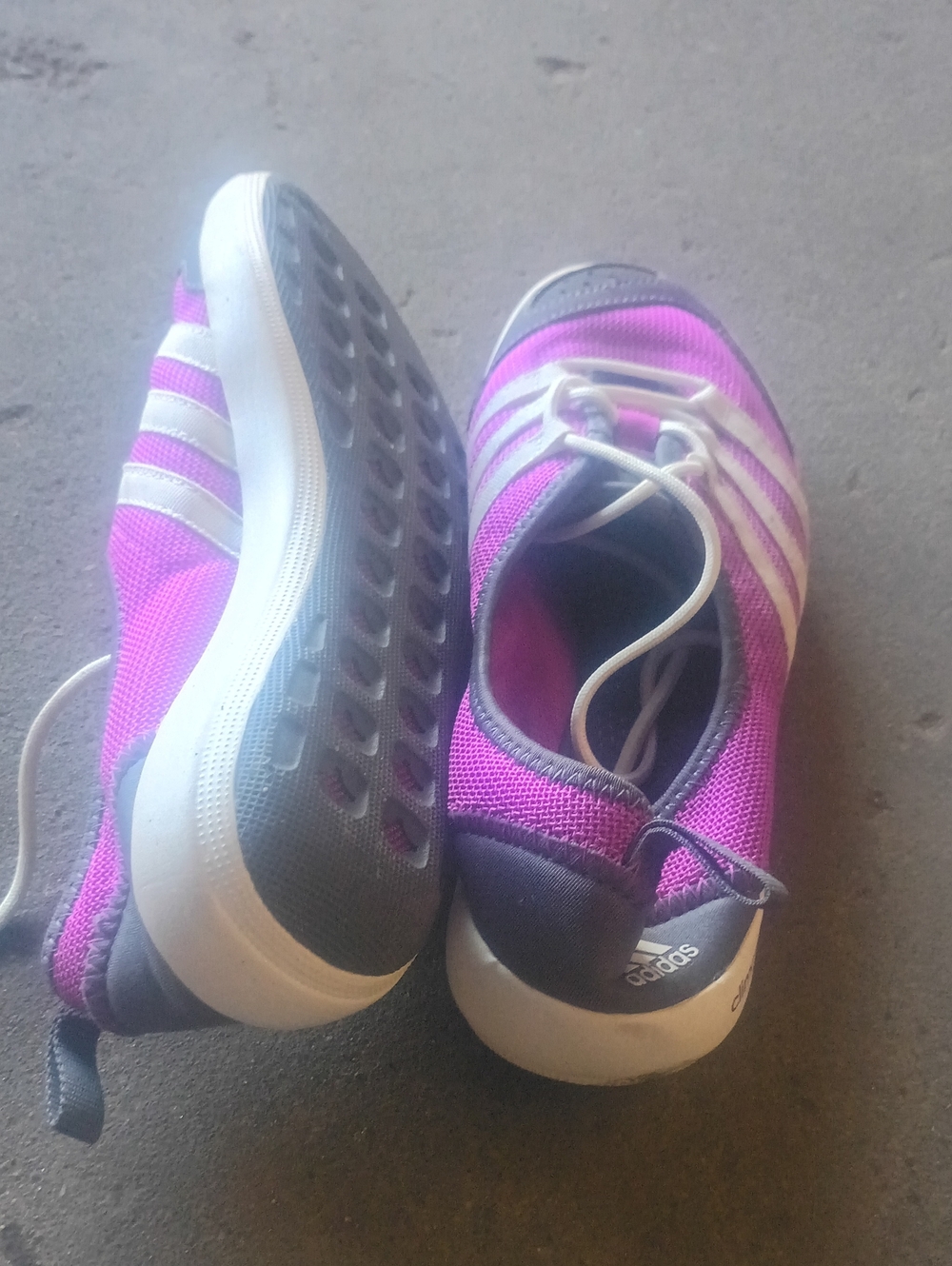 Addidas Women's ink and White Slip-On Athletic Sneakers